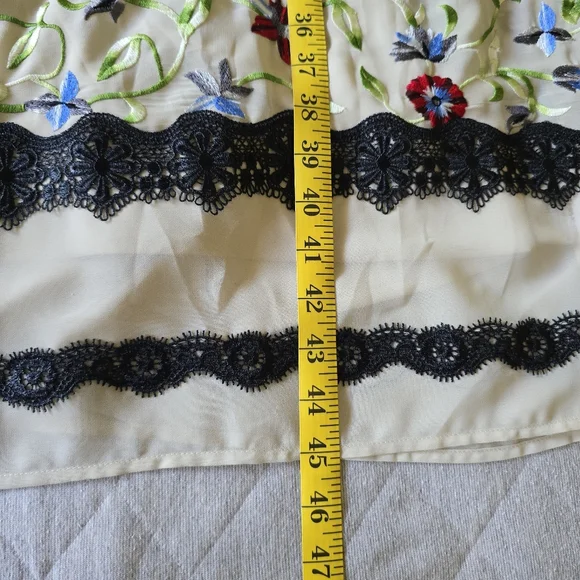 Modcloth Geode Floral Embroidered Lace Dress Size Small - Picture 13 of 14